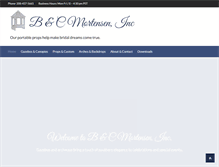 Tablet Screenshot of bcmortensen.com